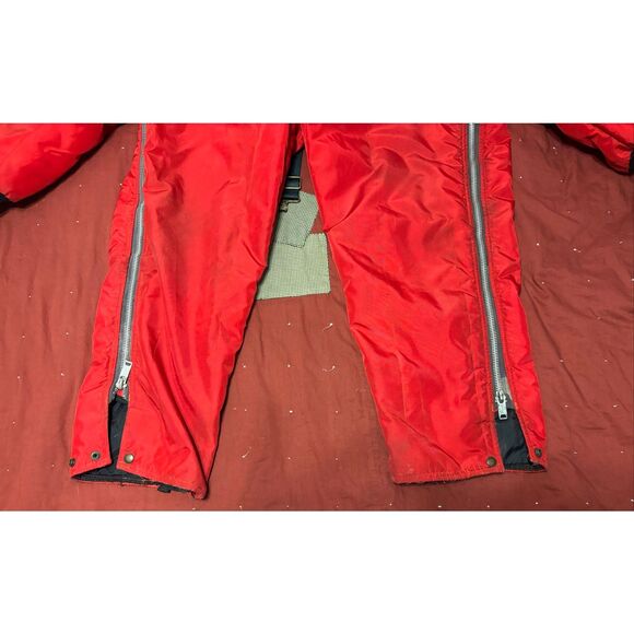 Vintage Herter’s Hudson Bay Snowmobile Suit Red Polaris Patch Belted USA L/XL - Picture 12 of 14